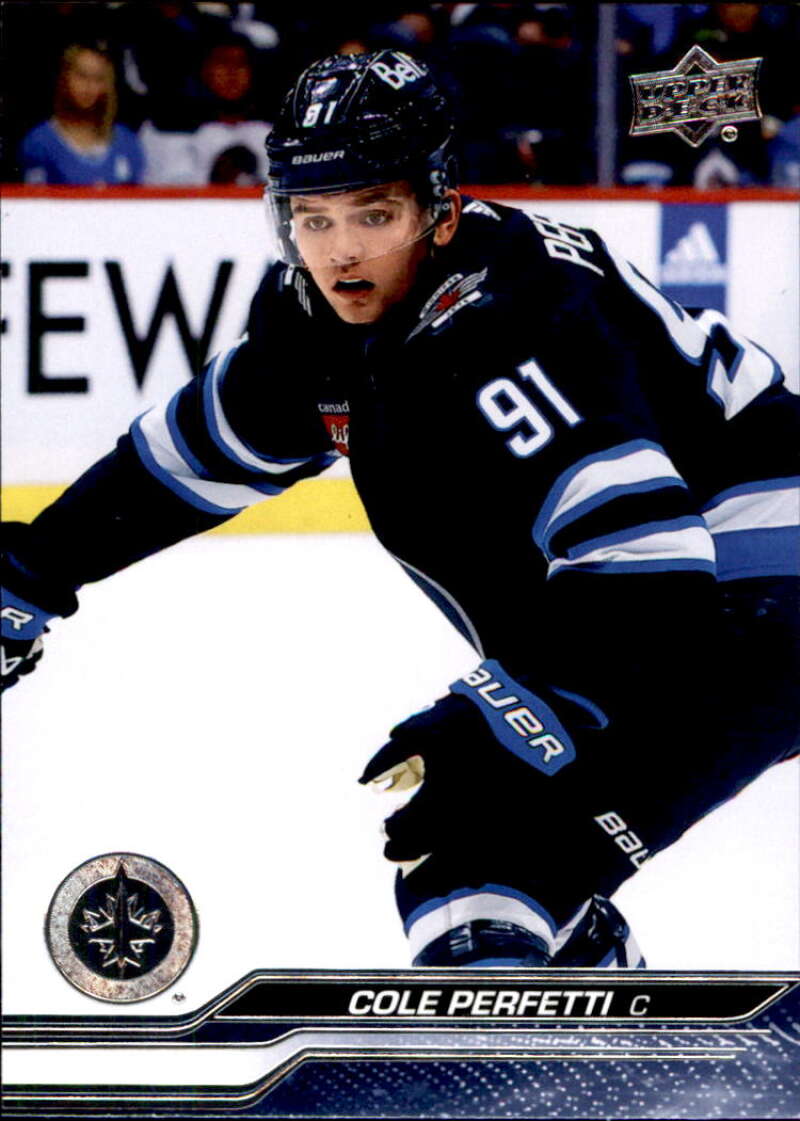 2023-24 Upper Deck Hockey #198 Cole Perfetti Winnipeg Jets Image 1
