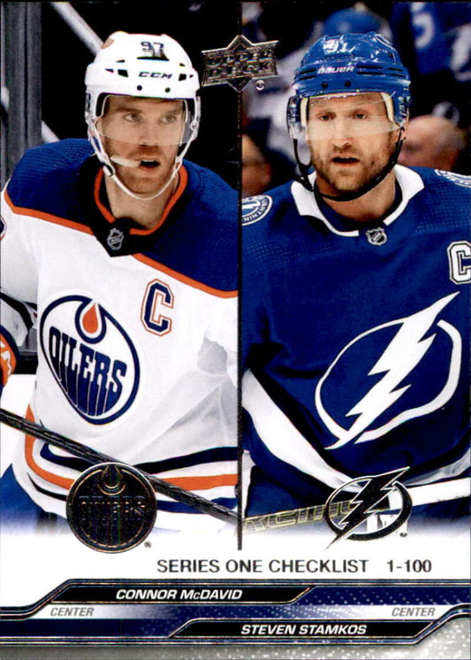 2023-24 Upper Deck Hockey #199 Connor McDavid/Steven Stamkos CL  Edmonton Oilers/Tampa Bay Lightning  Image 1