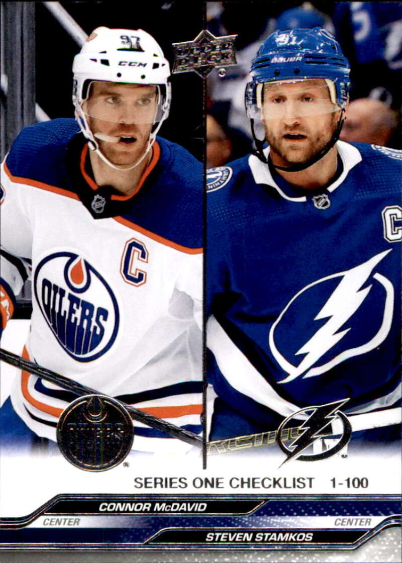 2023-24 Upper Deck Hockey #199 Connor McDavid/Steven Stamkos CL Edmonton Oilers/Tampa Bay Lightning Image 1