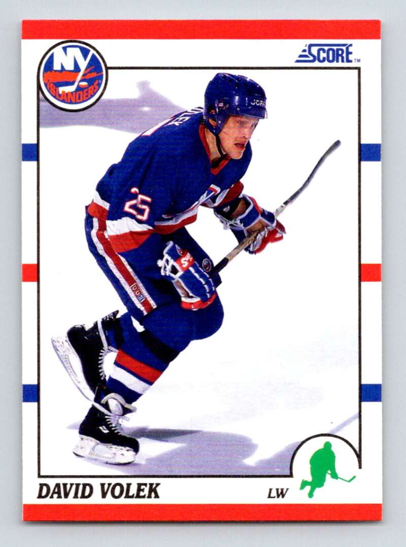 1990-91 Score American #12 David Volek New York Islanders Image 1