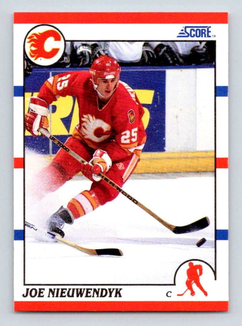 1990-91 Score American #30 Joe Nieuwendyk Calgary Flames Image 1