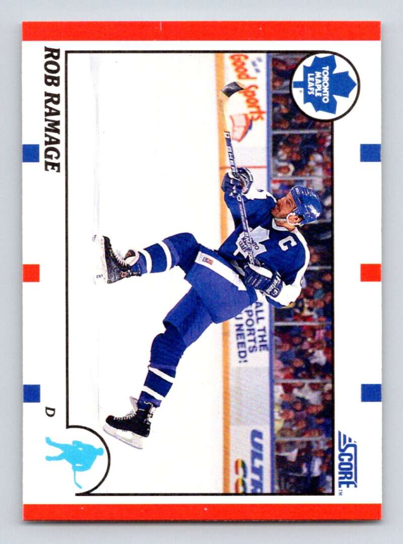 1990-91 Score American #36 Rob Ramage Toronto Maple Leafs Image 1