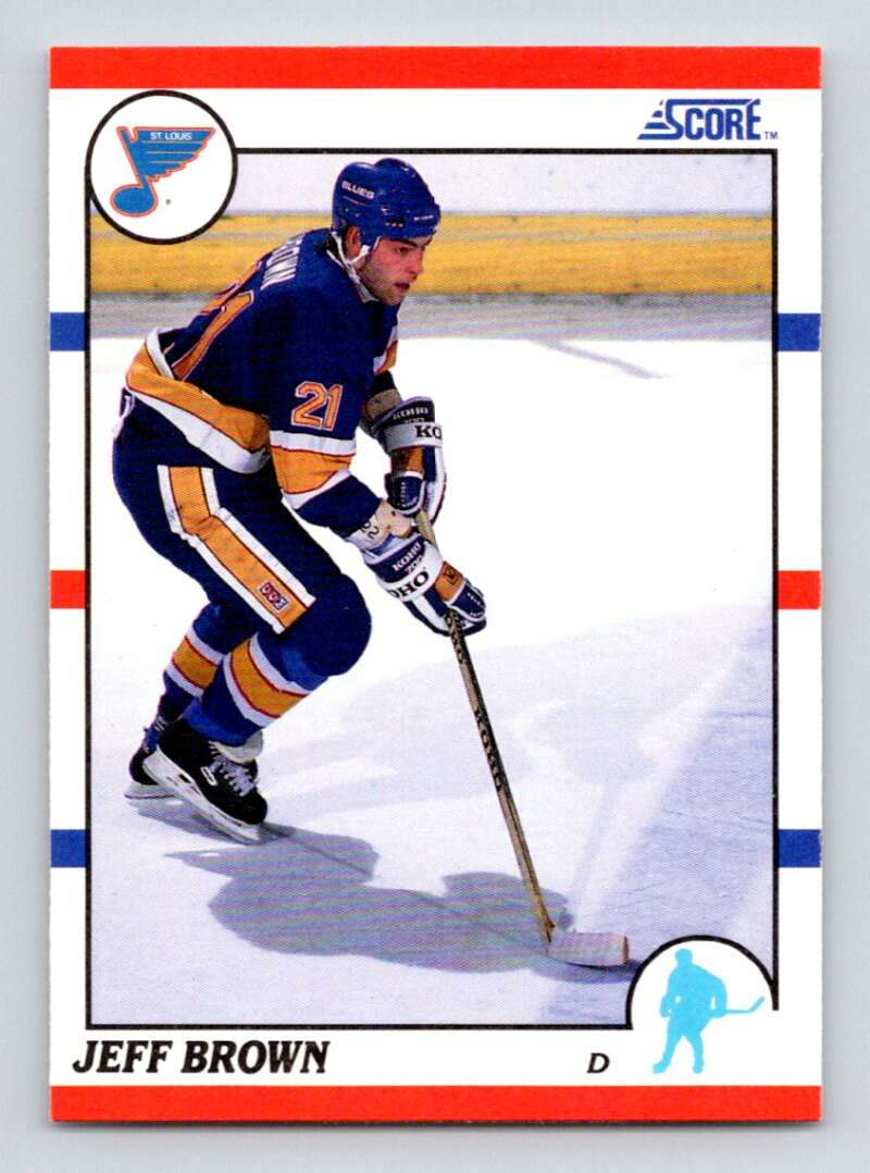 1990-91 Score American #41 Jeff Brown St. Louis Blues Image 1