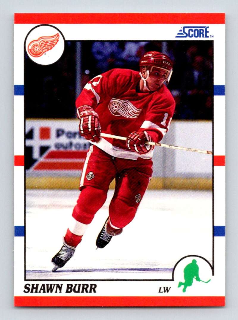 1990-91 Score American #49 Shawn Burr Detroit Red Wings Image 1