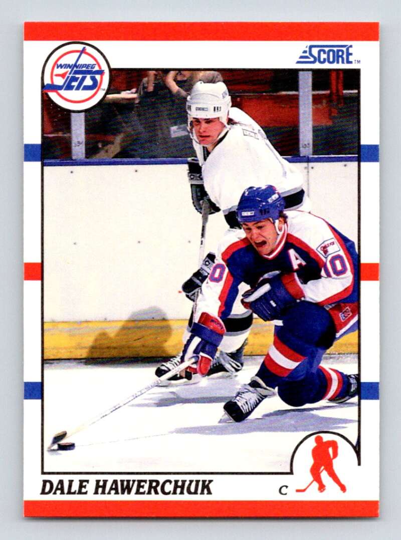 1990-91 Score American #50 Dale Hawerchuk Winnipeg Jets Image 1