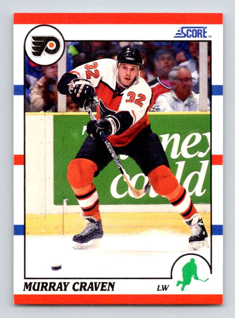 1990-91 Score American #56 Murray Craven Philadelphia Flyers Image 1