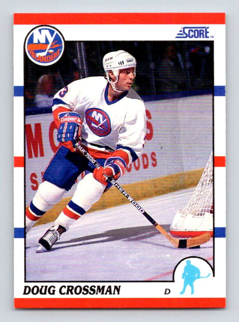 1990-91 Score American #59 Doug Crossman New York Islanders Image 1