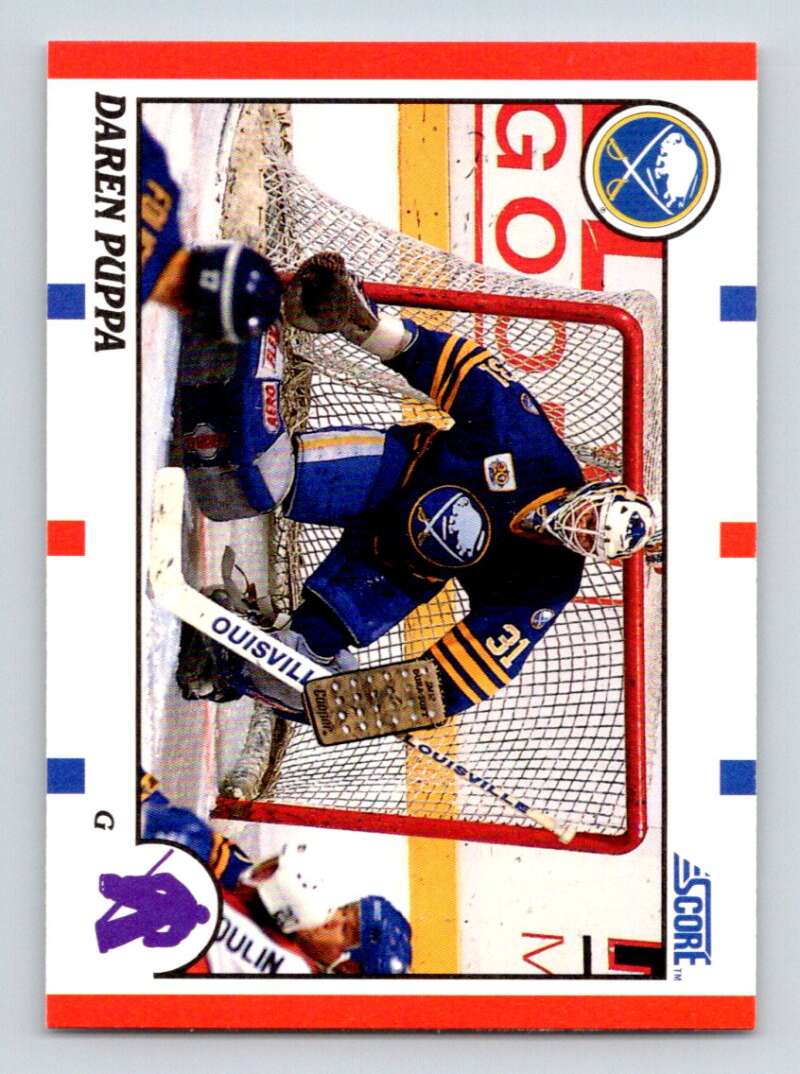 1990-91 Score American #60 Daren Puppa Buffalo Sabres Image 1