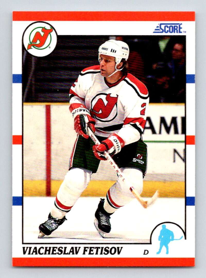1990-91 Score American #62 Slava Fetisov RC Rookie New Jersey Devils Image 1