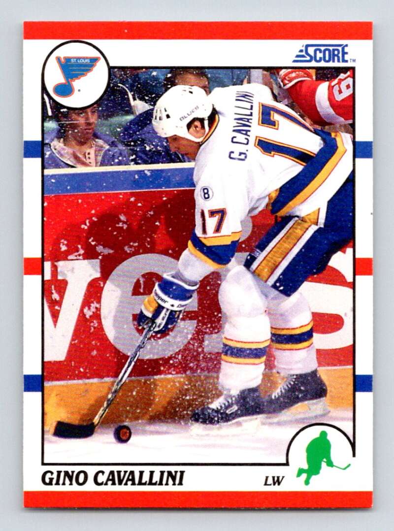 1990-91 Score American #63 Gino Cavallini St. Louis Blues Image 1
