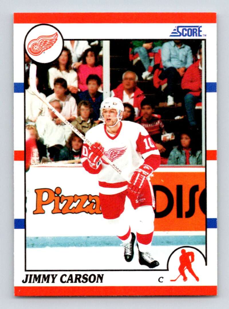 1990-91 Score American #64 Jimmy Carson Detroit Red Wings Image 1