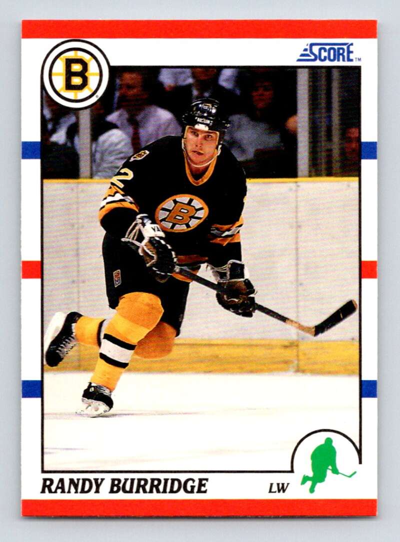 1990-91 Score American #72 Randy Burridge Boston Bruins Image 1