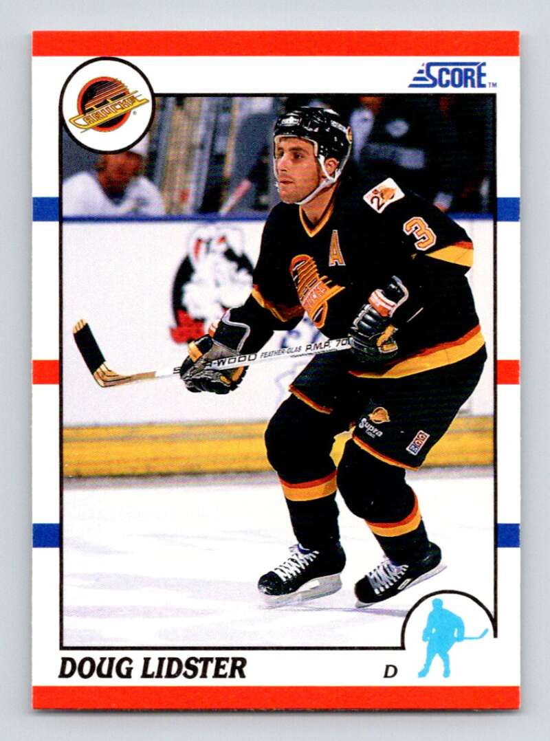 1990-91 Score American #73 Doug Lidster Vancouver Canucks Image 1