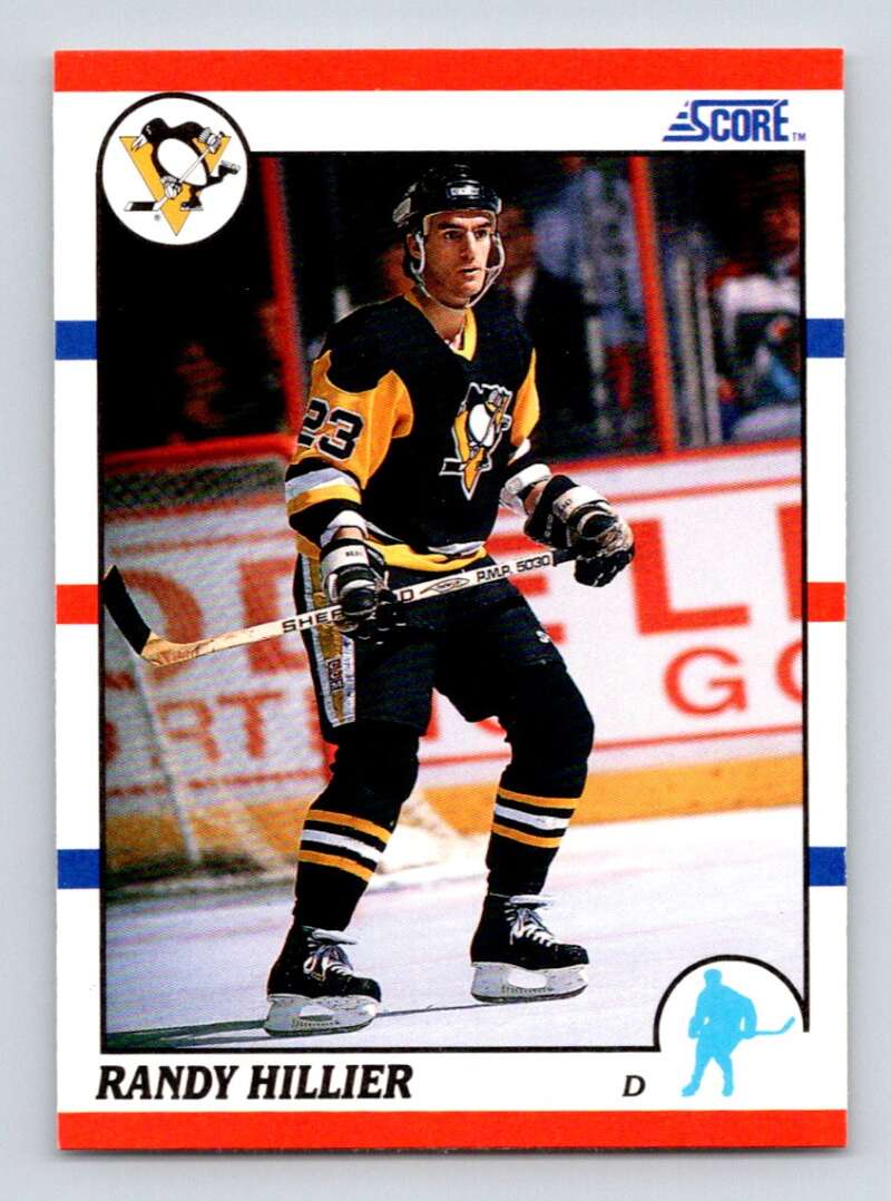1990-91 Score American #76 Randy Hillier Pittsburgh Penguins Image 1