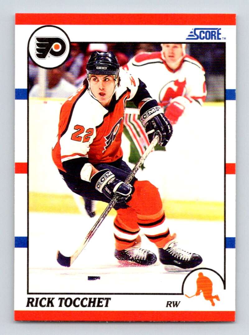 1990-91 Score American #80 Rick Tocchet Philadelphia Flyers Image 1