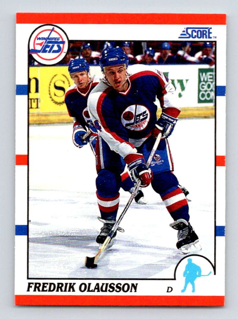 1990-91 Score American #81 Fredrik Olausson Winnipeg Jets Image 1