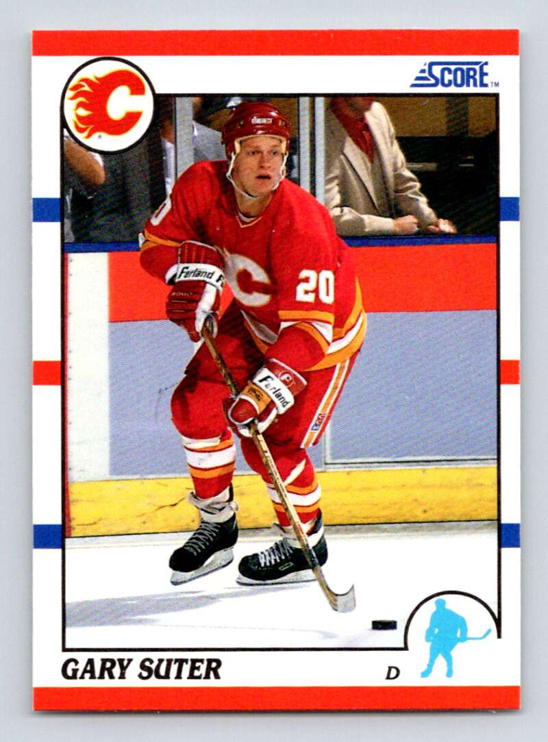 1990-91 Score American #88 Gary Suter Calgary Flames Image 1