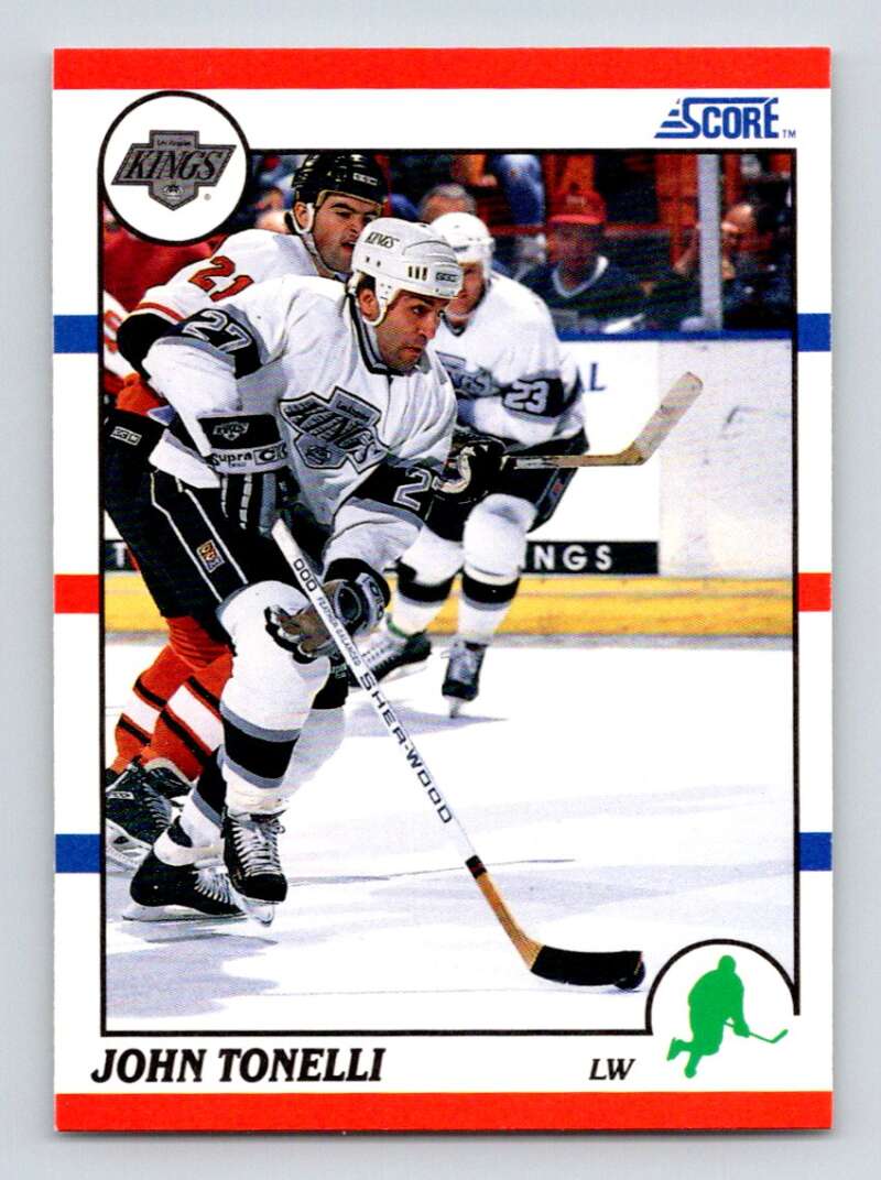 1990-91 Score American #89 John Tonelli Los Angeles Kings Image 1