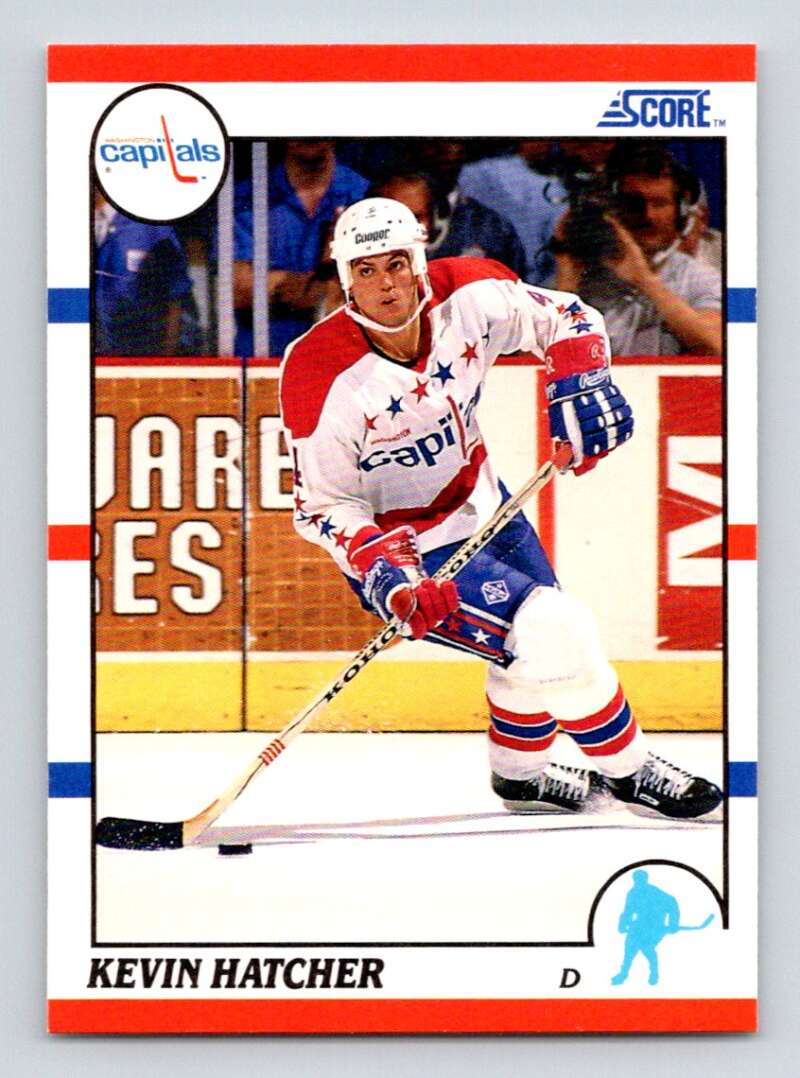 1990-91 Score American #90 Kevin Hatcher Washington Capitals Image 1