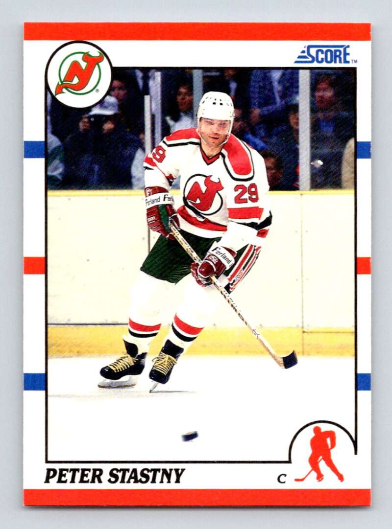 1990-91 Score American #96 Peter Stastny New Jersey Devils Image 1