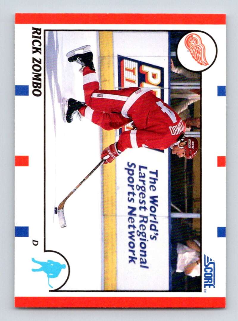 1990-91 Score American #101 Rick Zombo RC Rookie Detroit Red Wings Image 1