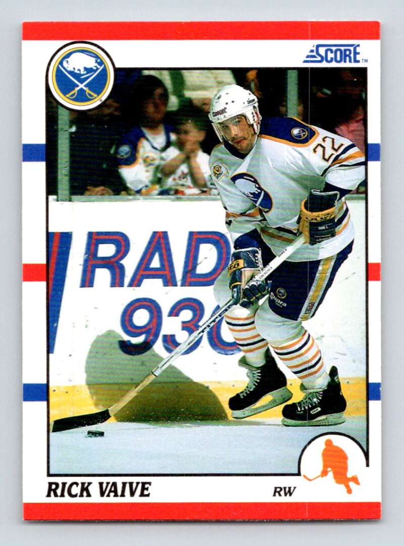 1990-91 Score American #103 Rick Vaive Buffalo Sabres Image 1