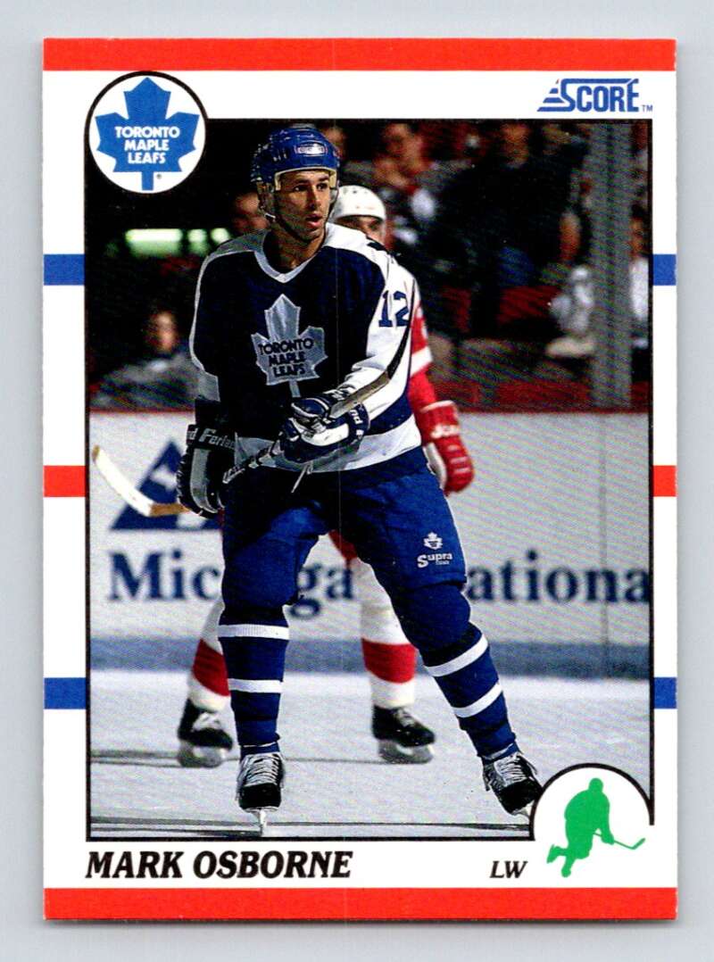 1990-91 Score American #104 Mark Osborne Toronto Maple Leafs Image 1