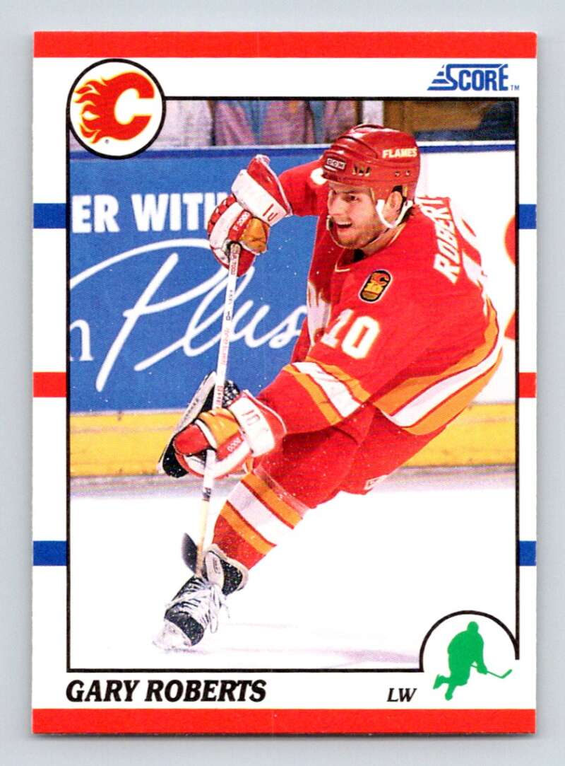 1990-91 Score American #106 Gary Roberts Calgary Flames Image 1