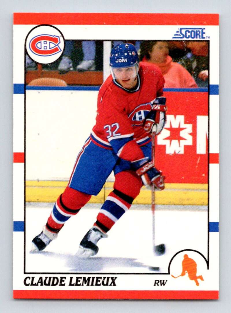 1990-91 Score American #111 Claude Lemieux Montreal Canadiens Image 1