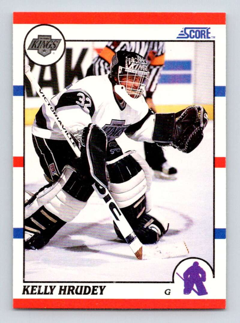 1990-91 Score American #115 Kelly Hrudey Los Angeles Kings Image 1