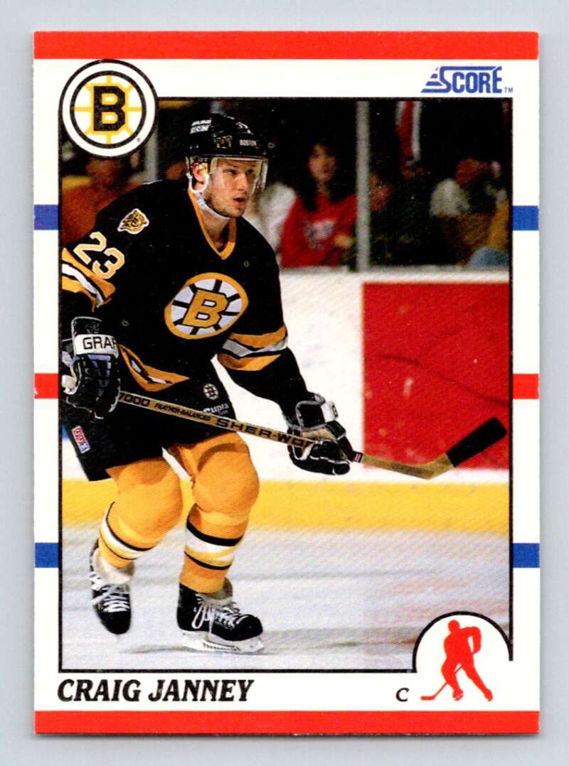 1990-91 Score American #118 Craig Janney Boston Bruins Image 1