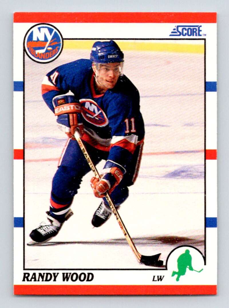 1990-91 Score American #119 Randy Wood New York Islanders Image 1