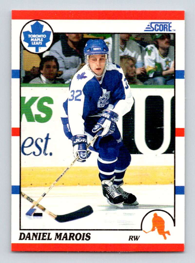 1990-91 Score American #122 Daniel Marois Toronto Maple Leafs Image 1