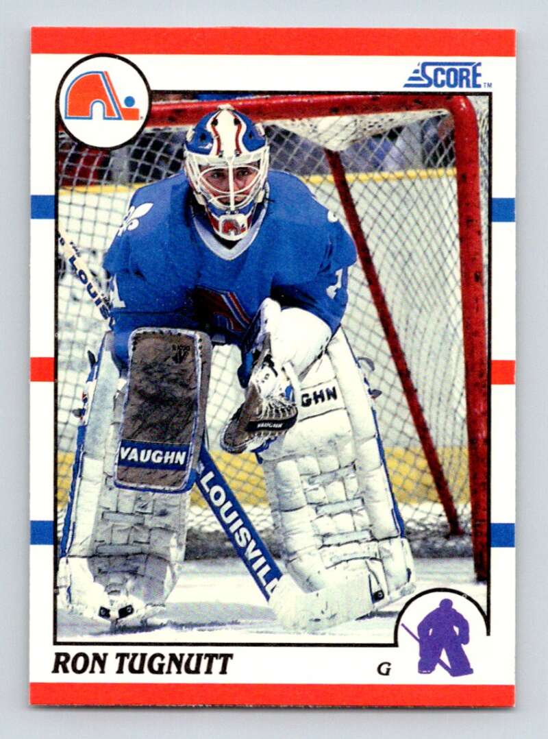 1990-91 Score American #126 Ron Tugnutt Quebec Nordiques Image 1