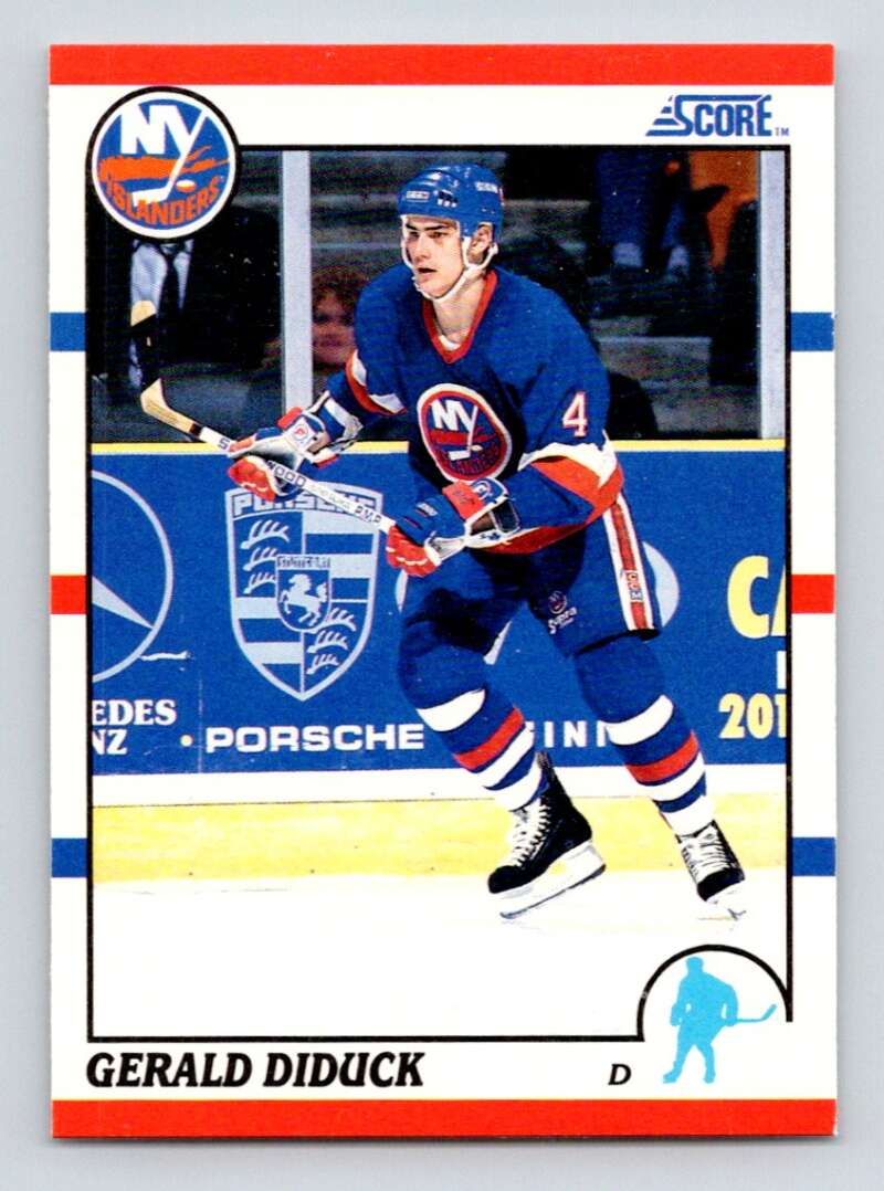 1990-91 Score American #139 Gerald Diduck New York Islanders Image 1