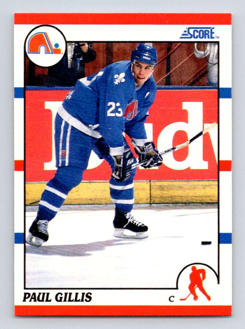 1990-91 Score American #141 Paul Gillis Quebec Nordiques Image 1