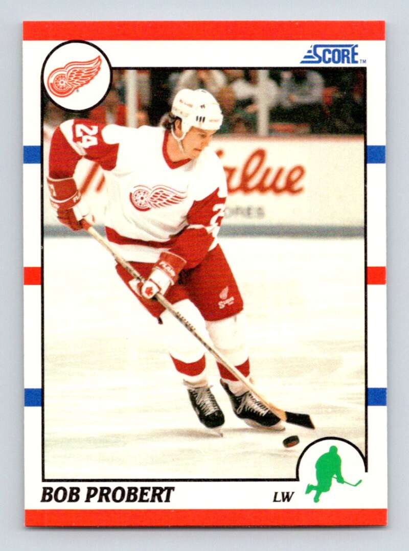 1990-91 Score American #143 Bob Probert Detroit Red Wings Image 1