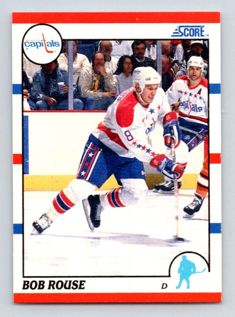 1990-91 Score American #147 Bob Rouse Washington Capitals Image 1