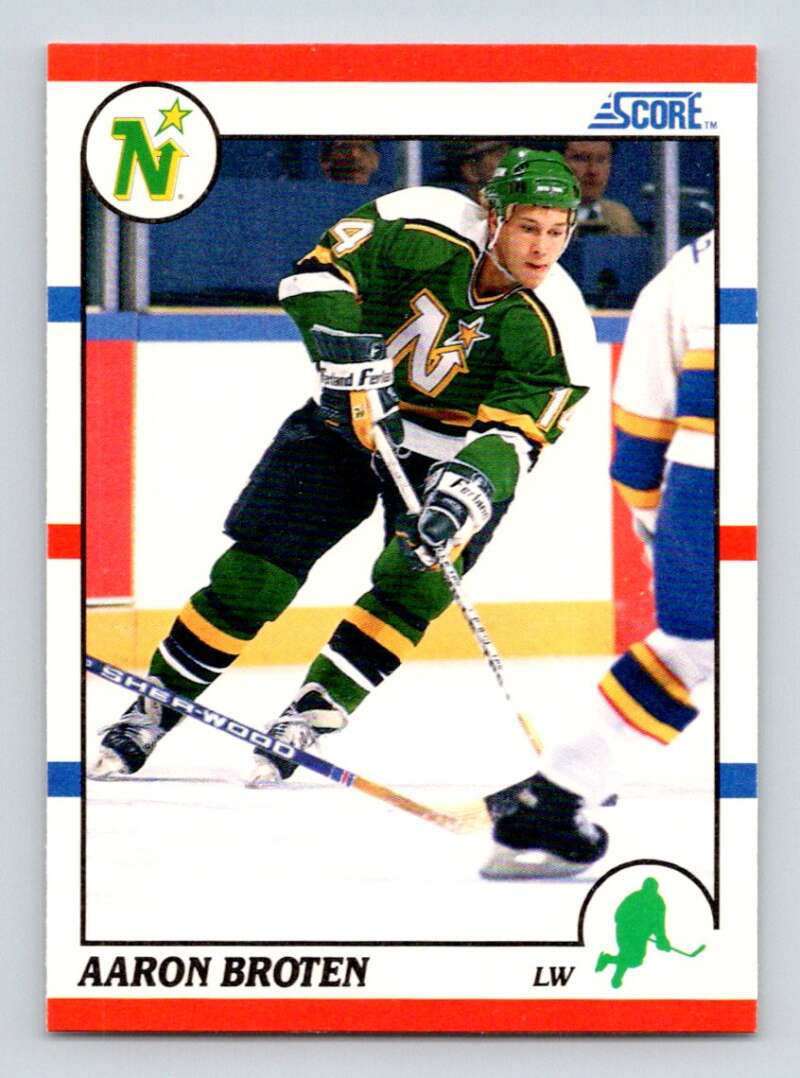 1990-91 Score American #162 Aaron Broten UER Minnesota North Stars Image 1