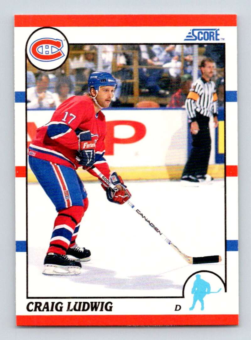 1990-91 Score American #165 Craig Ludwig Montreal Canadiens Image 1
