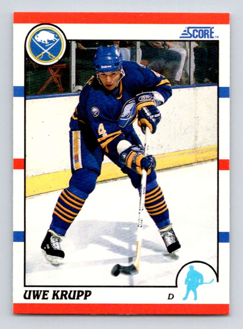 1990-91 Score American #169 Uwe Krupp Buffalo Sabres Image 1