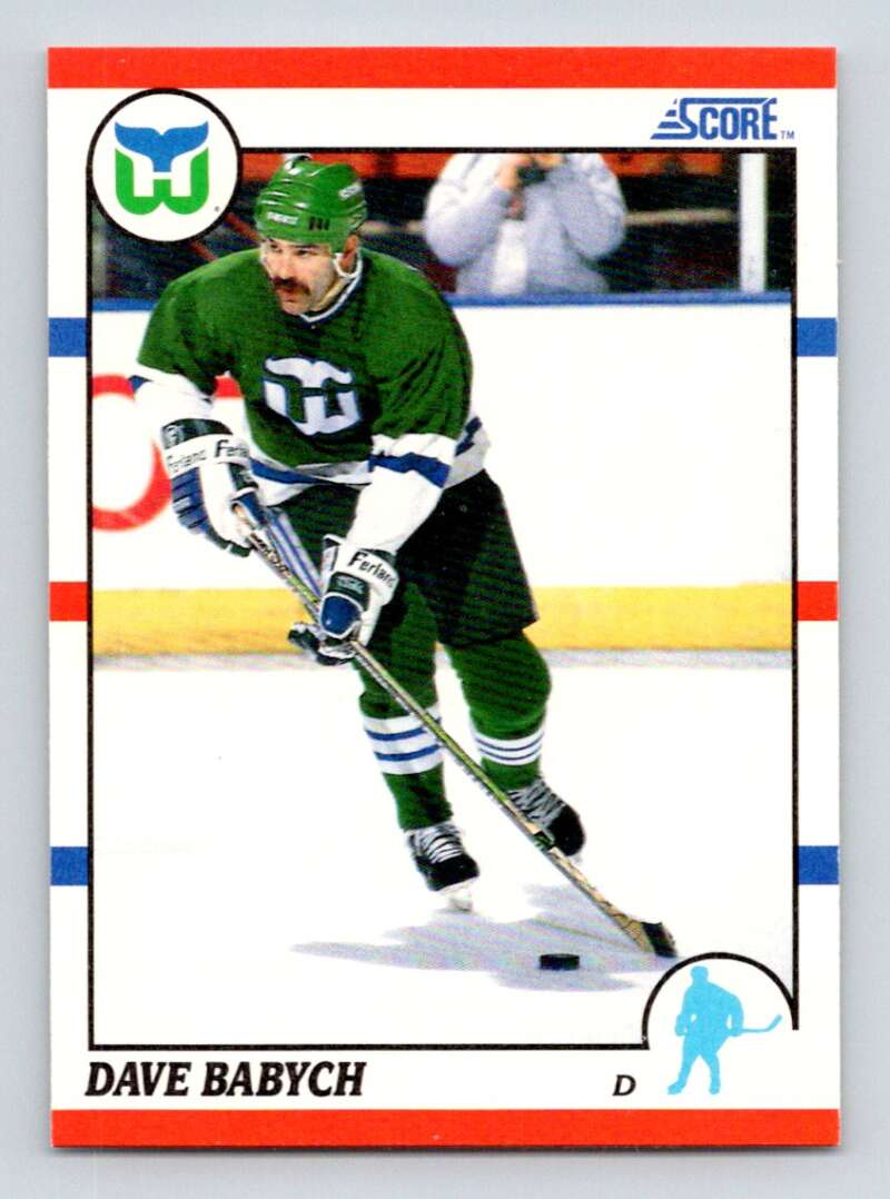 1990-91 Score American #172 Dave Babych Hartford Whalers Image 1