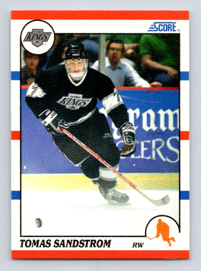 1990-91 Score American #183 Tomas Sandstrom Los Angeles Kings Image 1