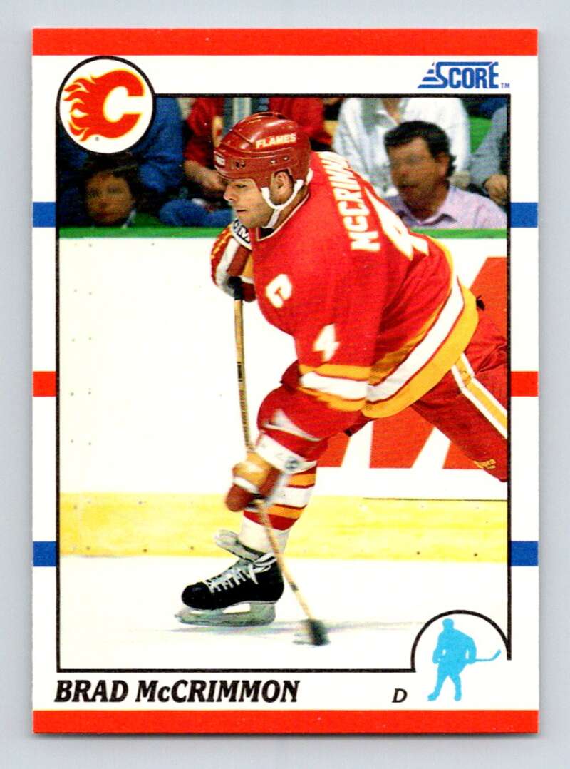 1990-91 Score American #184 Brad McCrimmon Calgary Flames Image 1