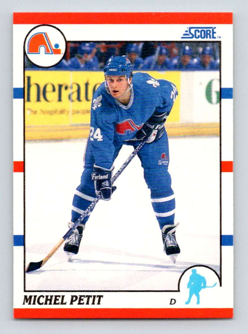 1990-91 Score American #187 Michel Petit Quebec Nordiques Image 1