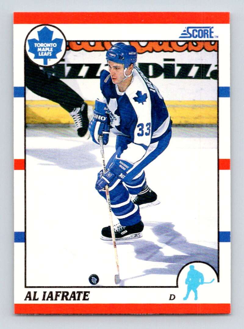 1990-91 Score American #195 Al Iafrate Toronto Maple Leafs Image 1