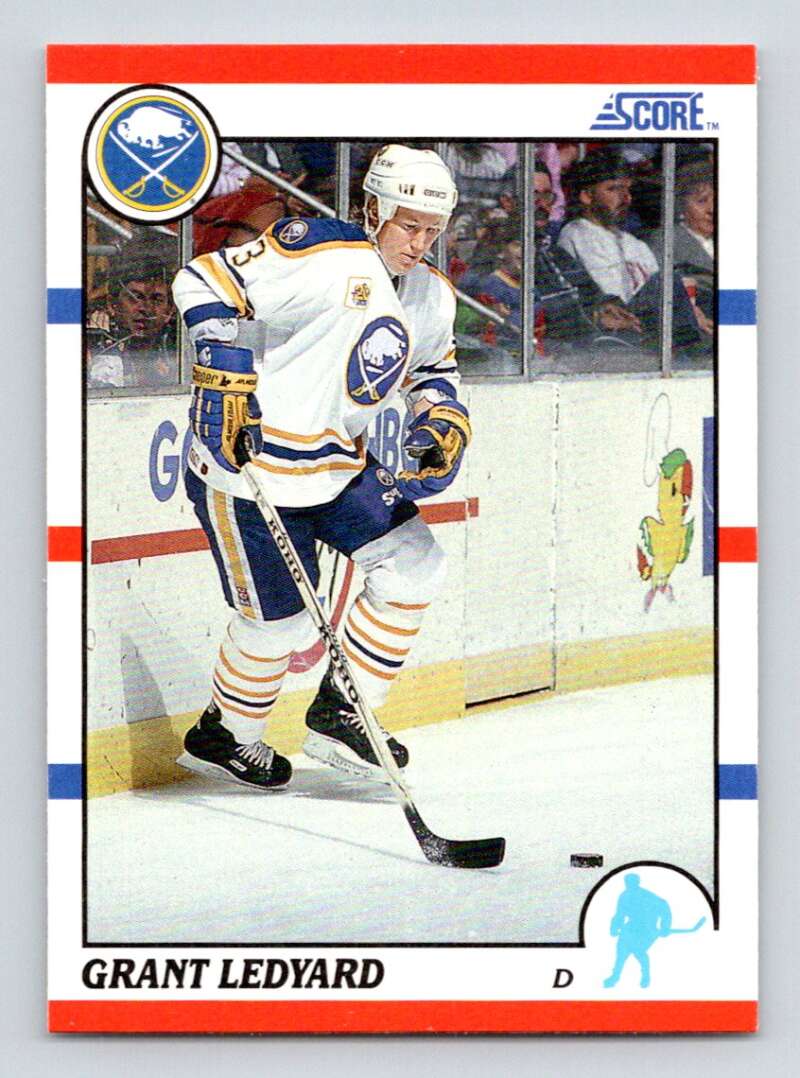 1990-91 Score American #233 Grant Ledyard RC Rookie Buffalo Sabres Image 1