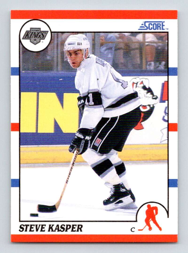 1990-91 Score American #247 Steve Kasper Los Angeles Kings Image 1