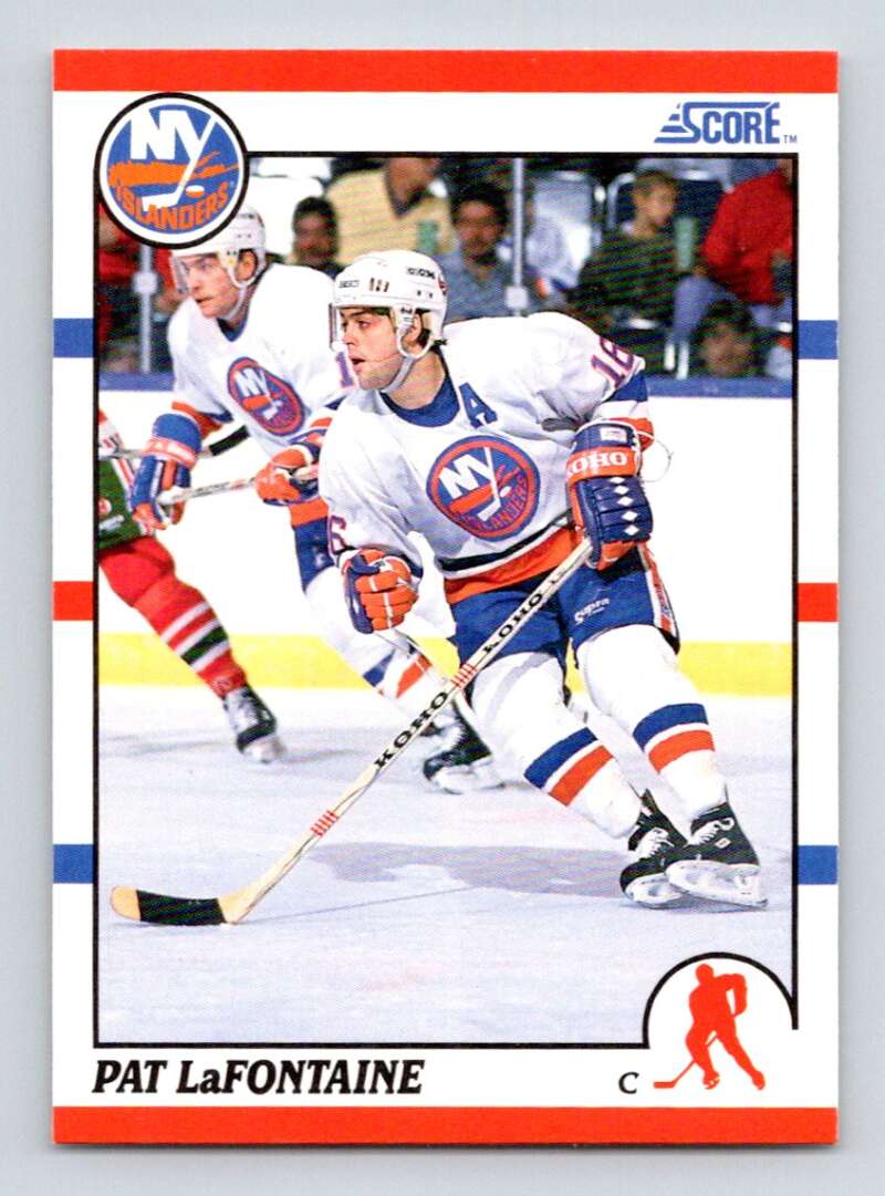 1990-91 Score American #250 Pat LaFontaine New York Islanders Image 1