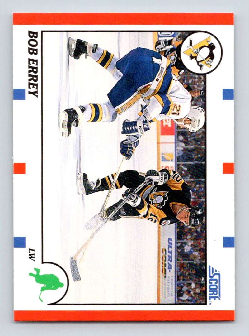 1990-91 Score American #255 Bob Errey Pittsburgh Penguins Image 1